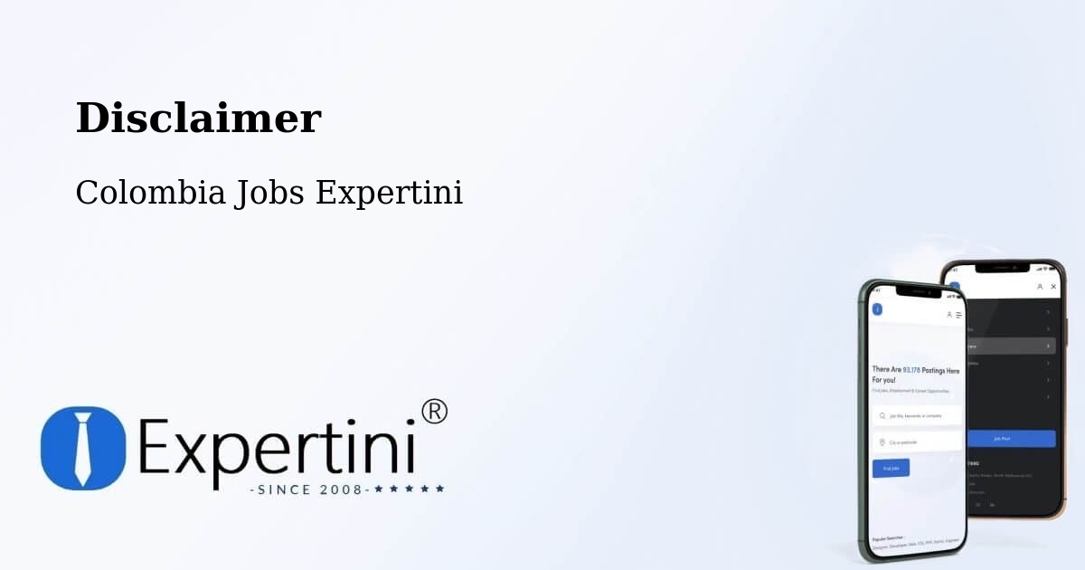 Disclaimer – Córdoba - Colombia Jobs Expertini